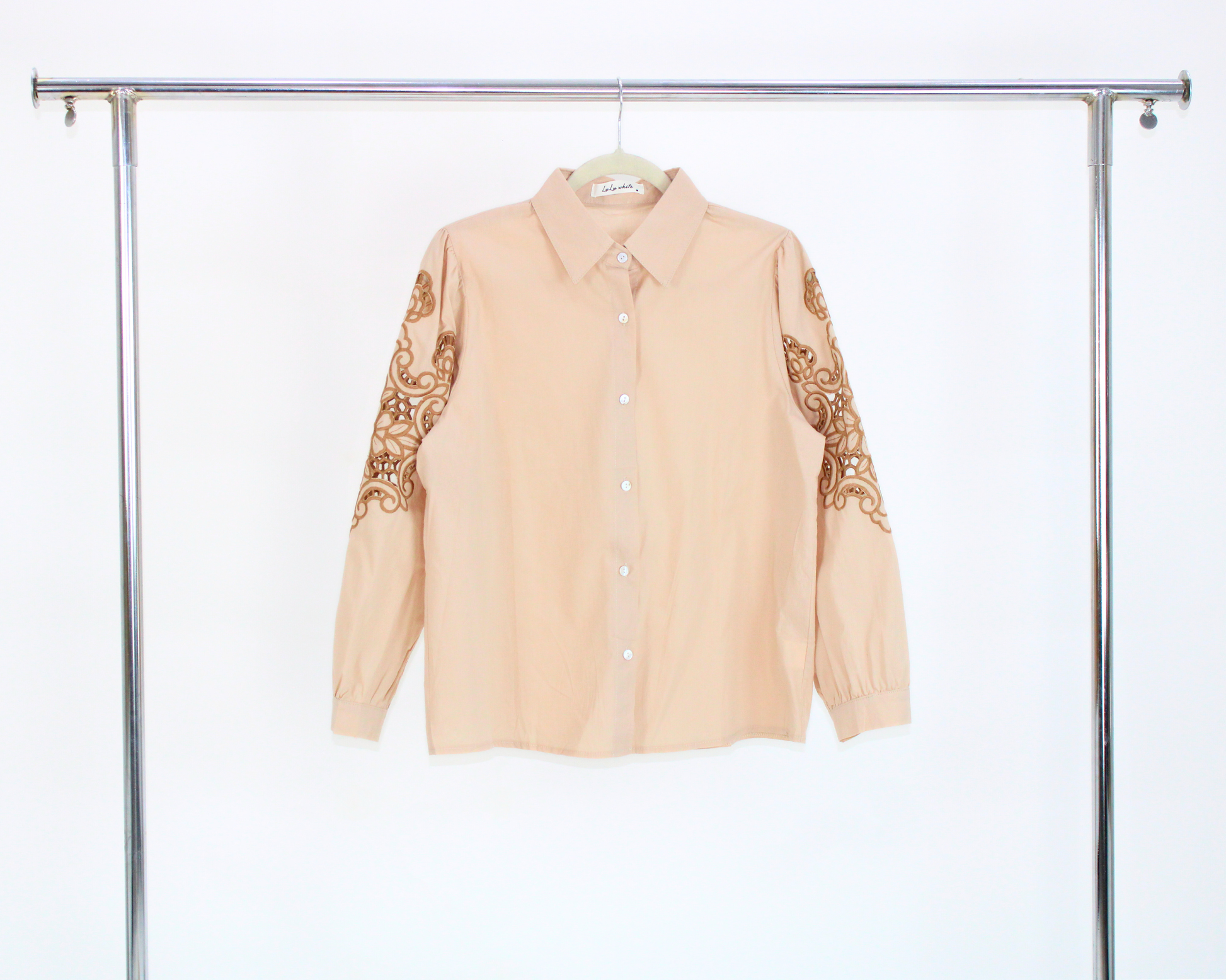 72269 Camisa tipo manta manga bordada
