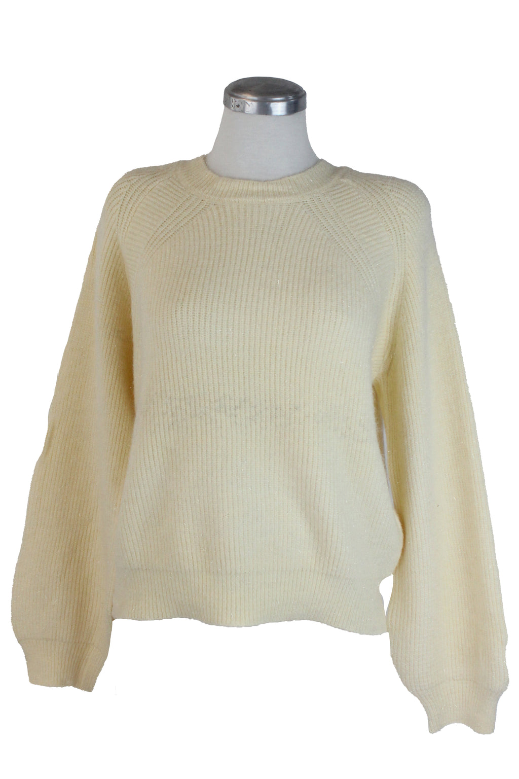 SL-11006 Suéter Tejido Diseño Rayas con Brillos