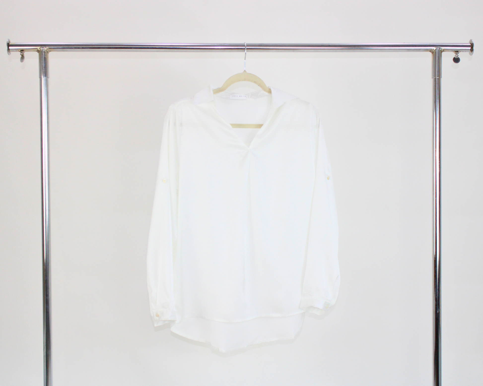 71782 Blusa Cuello camisero satin
