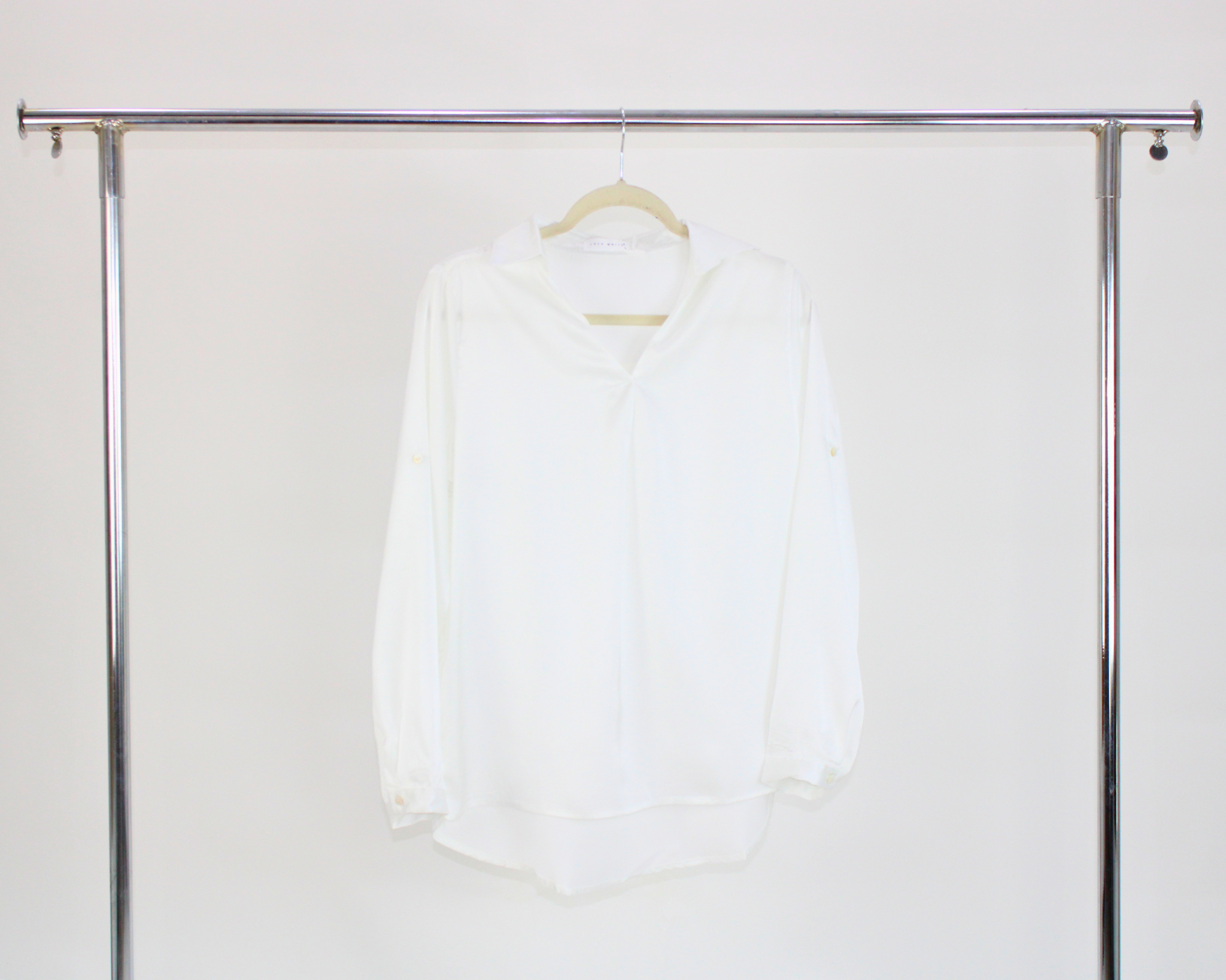 71782 Blusa Cuello camisero satin