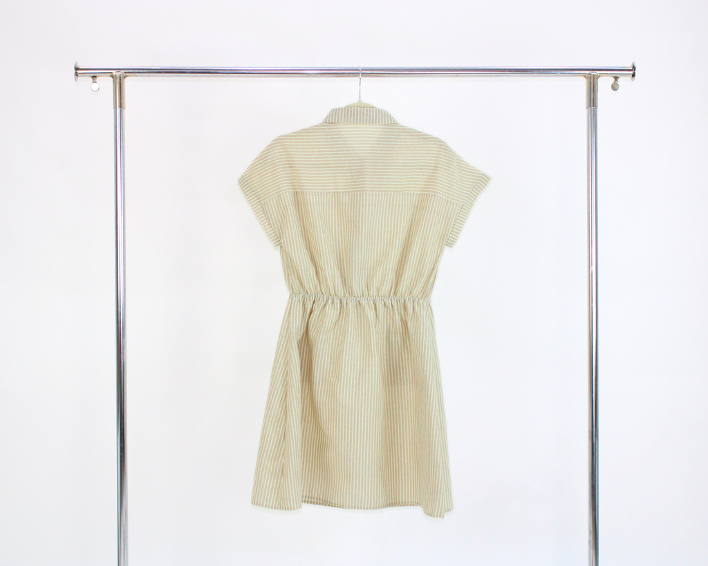 MO153 Vestido líneas vertical elástico