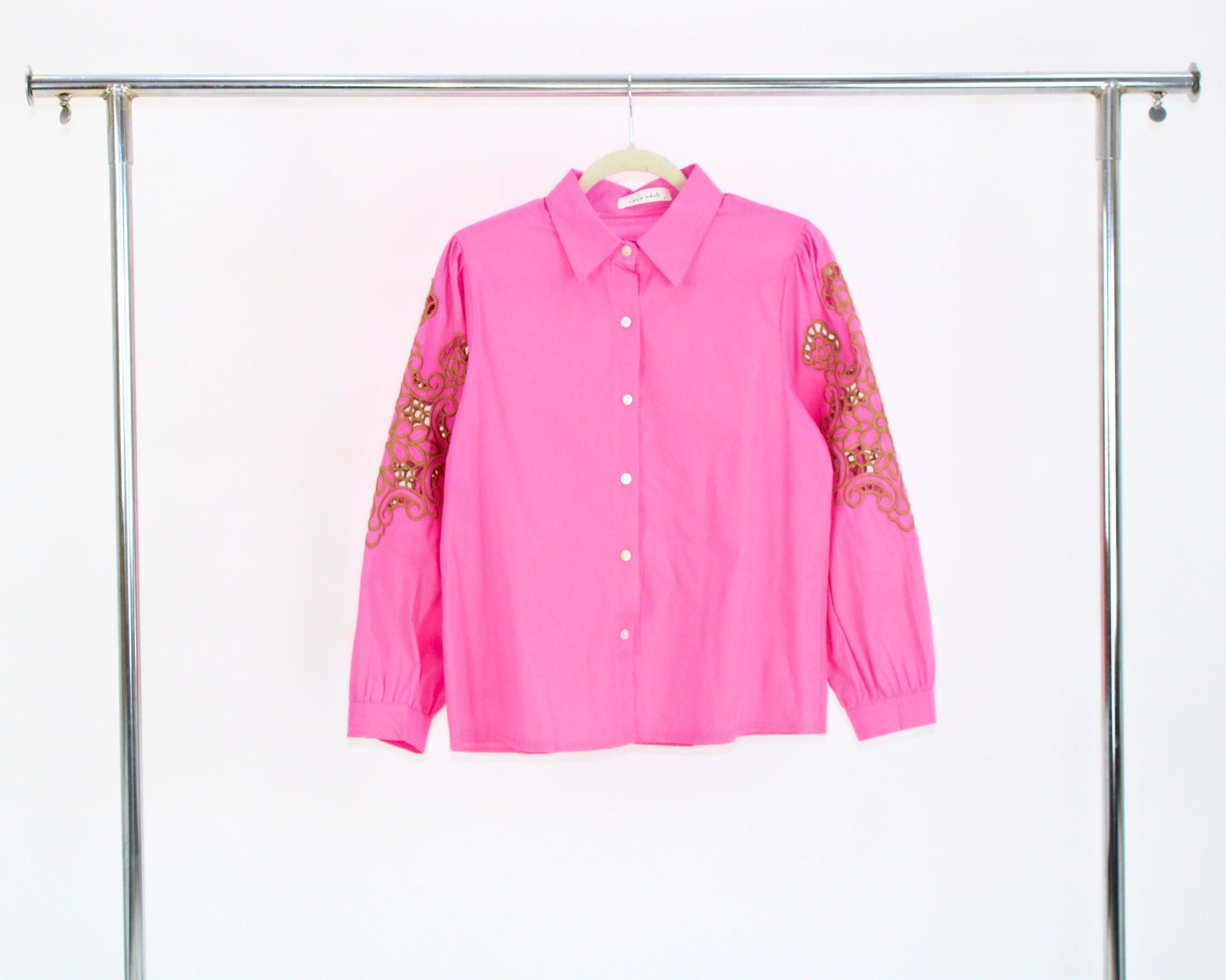 72269 Camisa tipo manta manga bordada