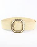 1391 cinto yute hebilla octagonal