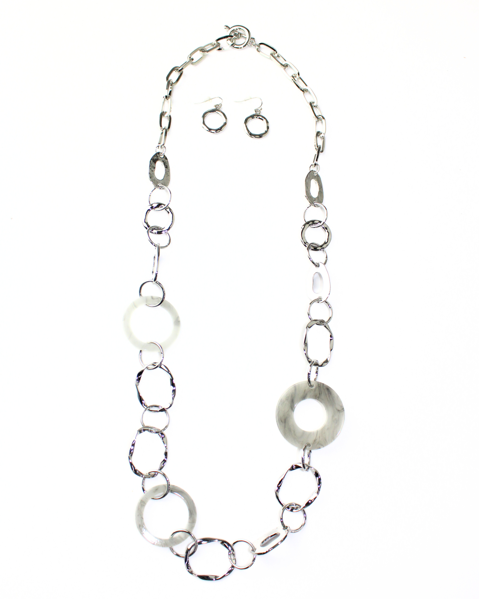 25037 Cadena círculos marmoleados