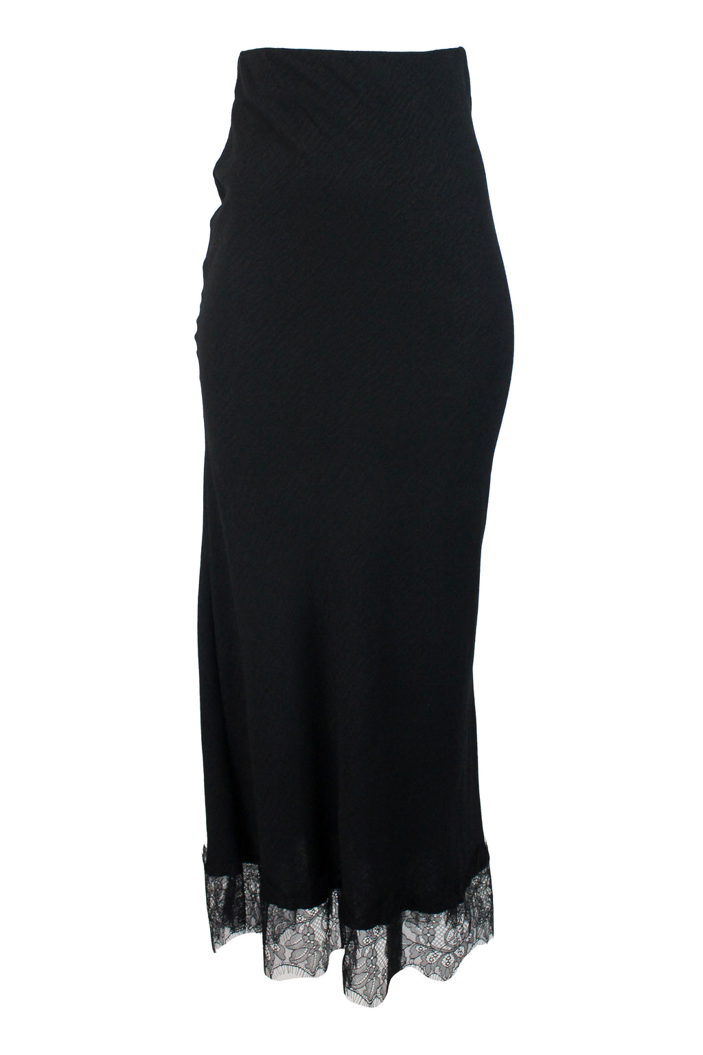 4106LXLJ Falda Larga Corrugada con Encaje