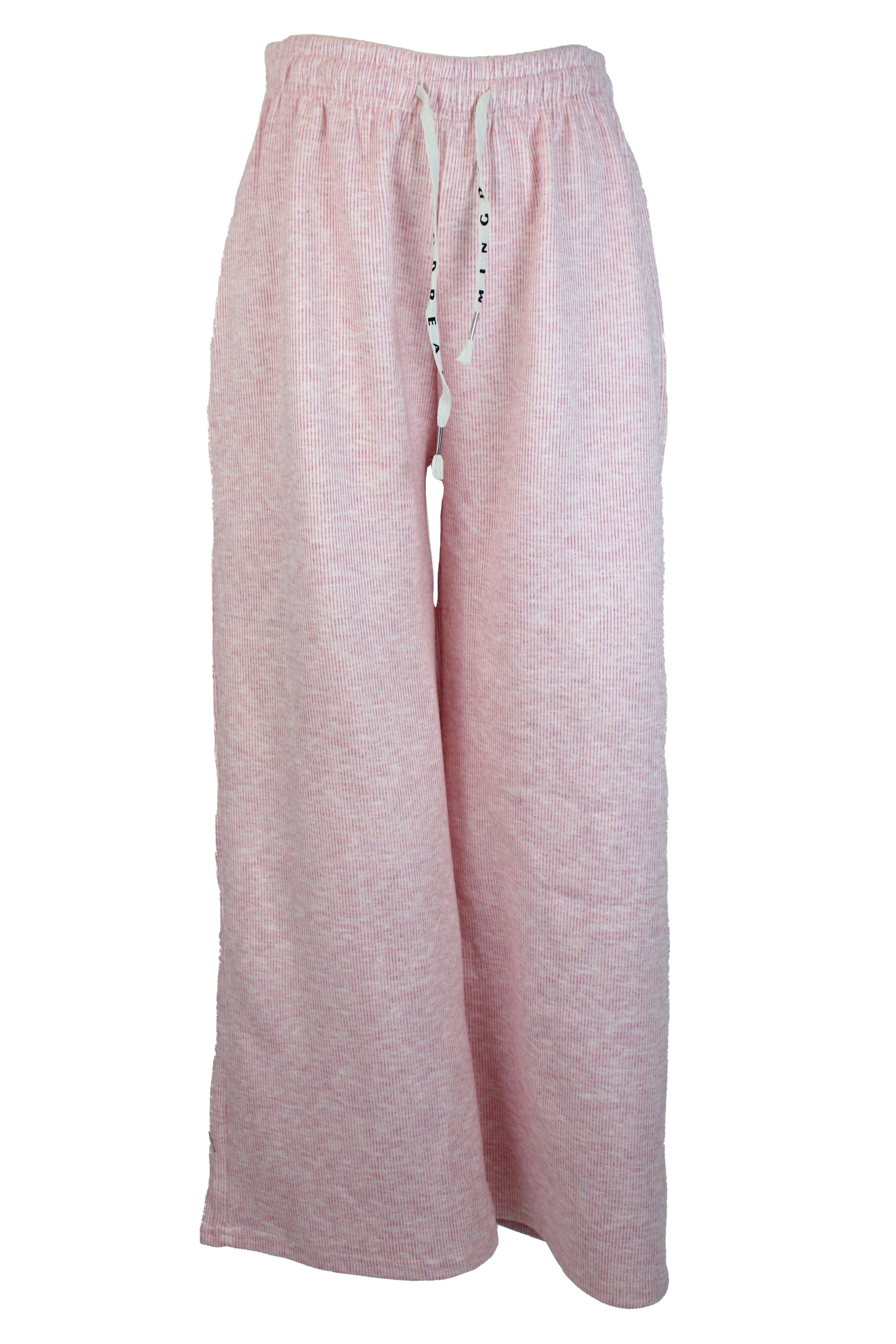 PLZT100 Pantalón Pierna Recta de Rayas con Elástico