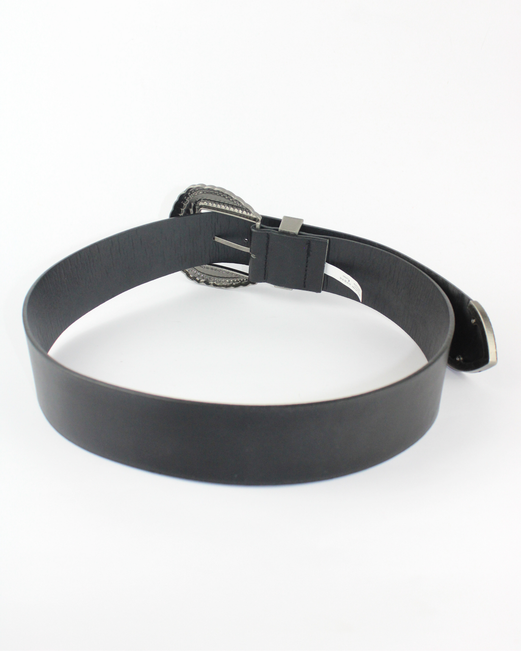 1406 Cinturón hebilla cuadrada grabada