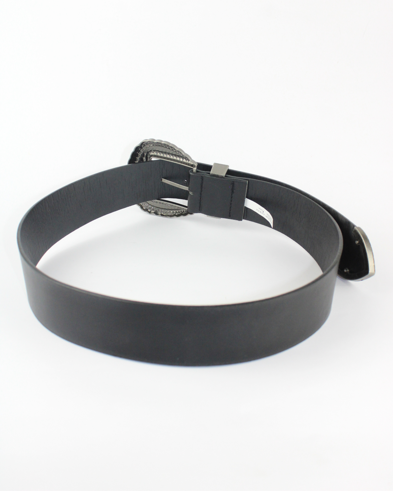 1406 Cinturón hebilla cuadrada grabada