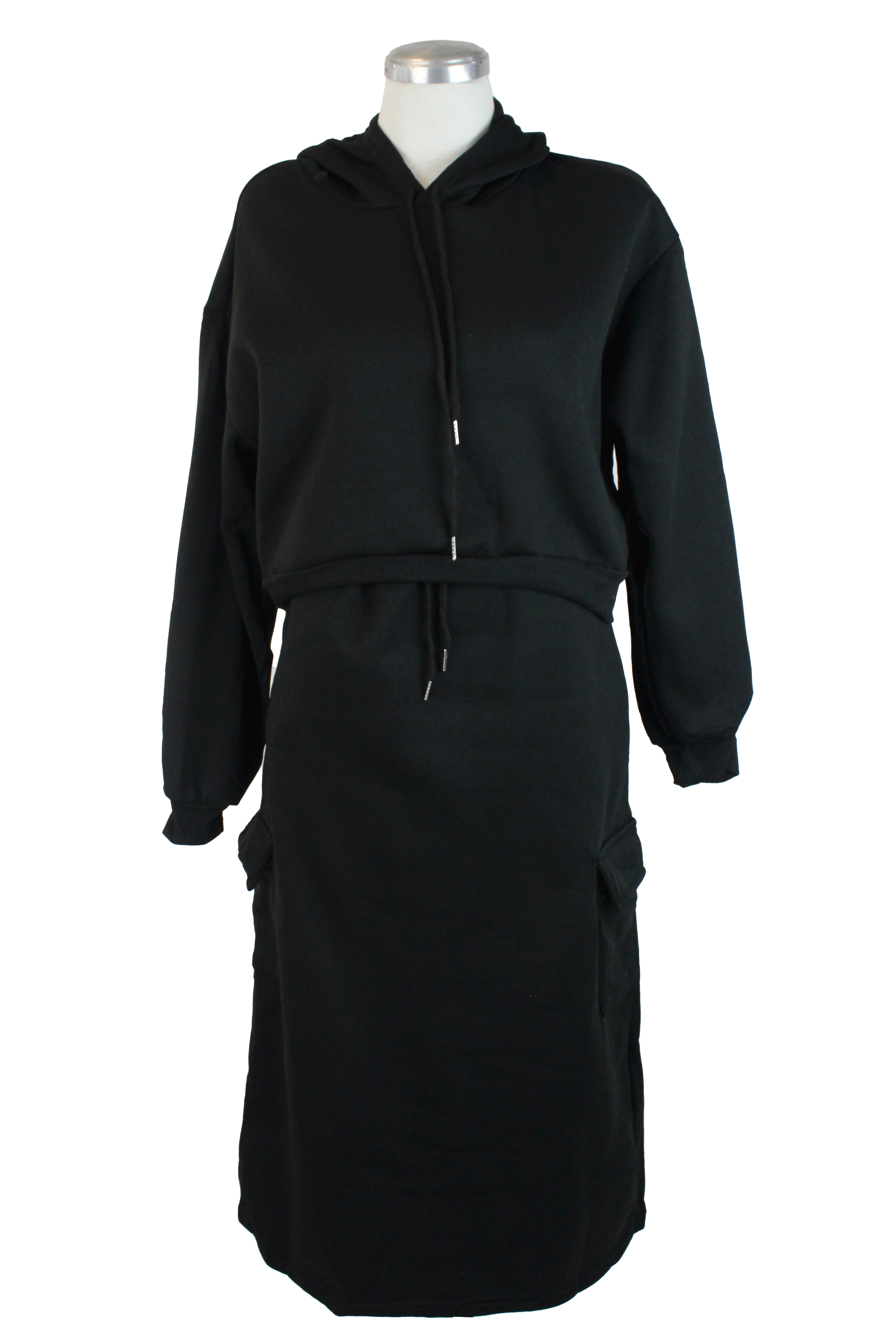 SETF25231 Conjunto Lisa con Falda y Sudadera Corta