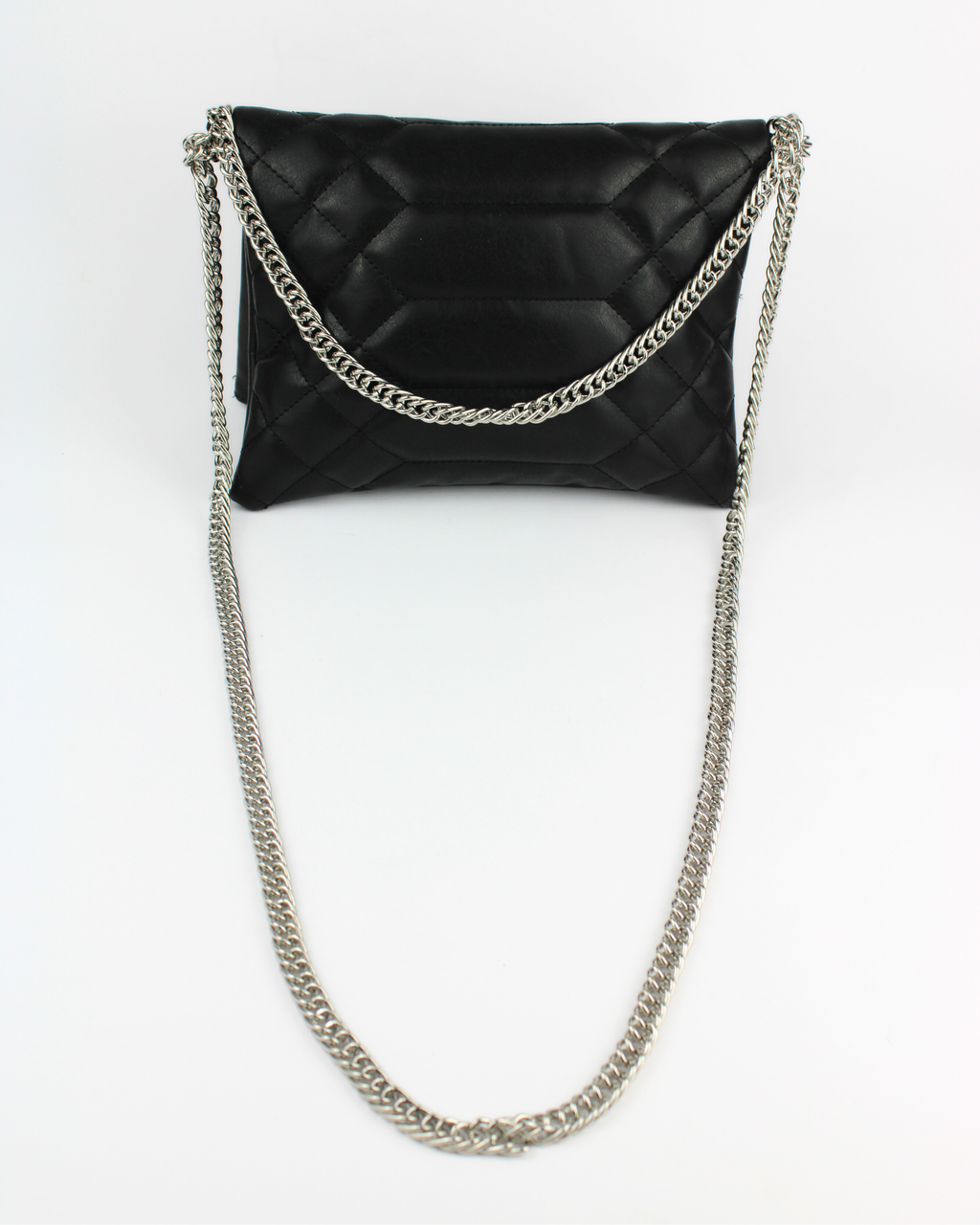 1010 Bolsa Doblez Capitonado con Asa Cadena