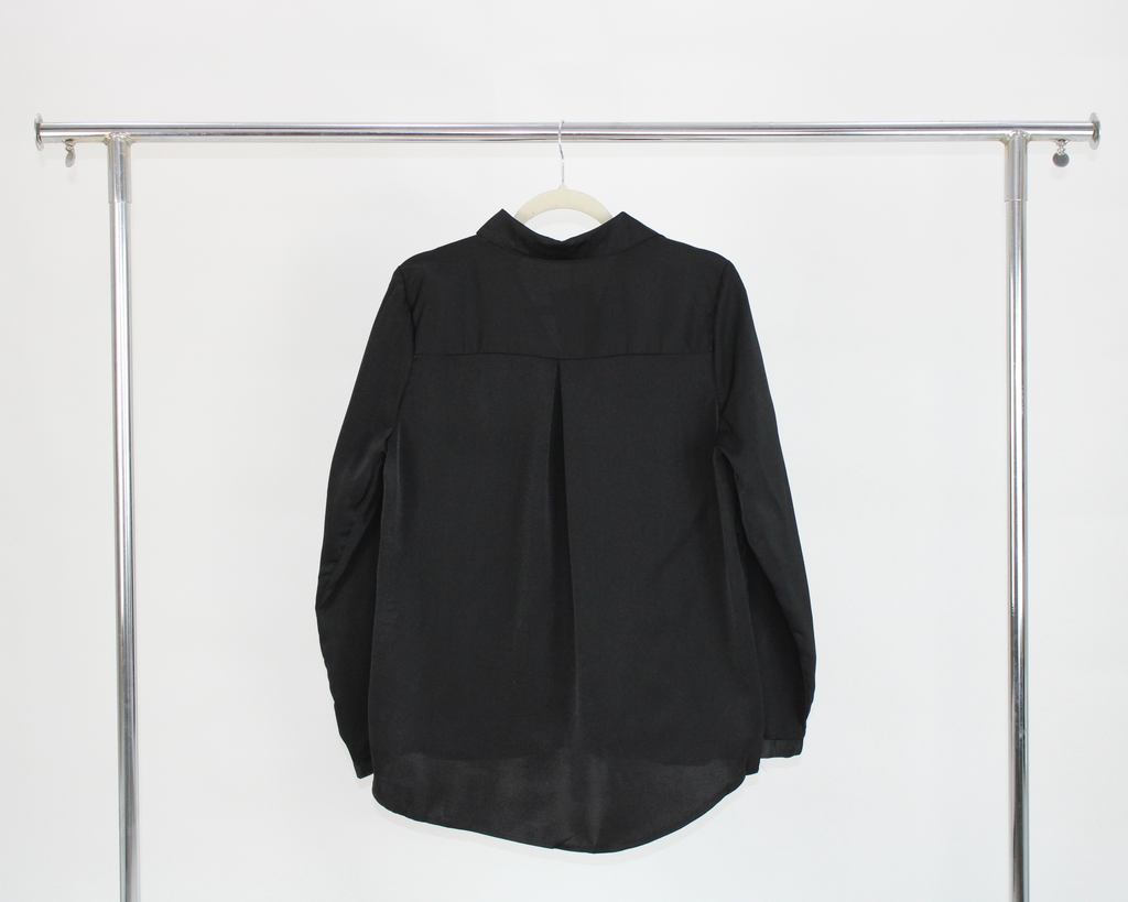 71782 Blusa Cuello camisero satin