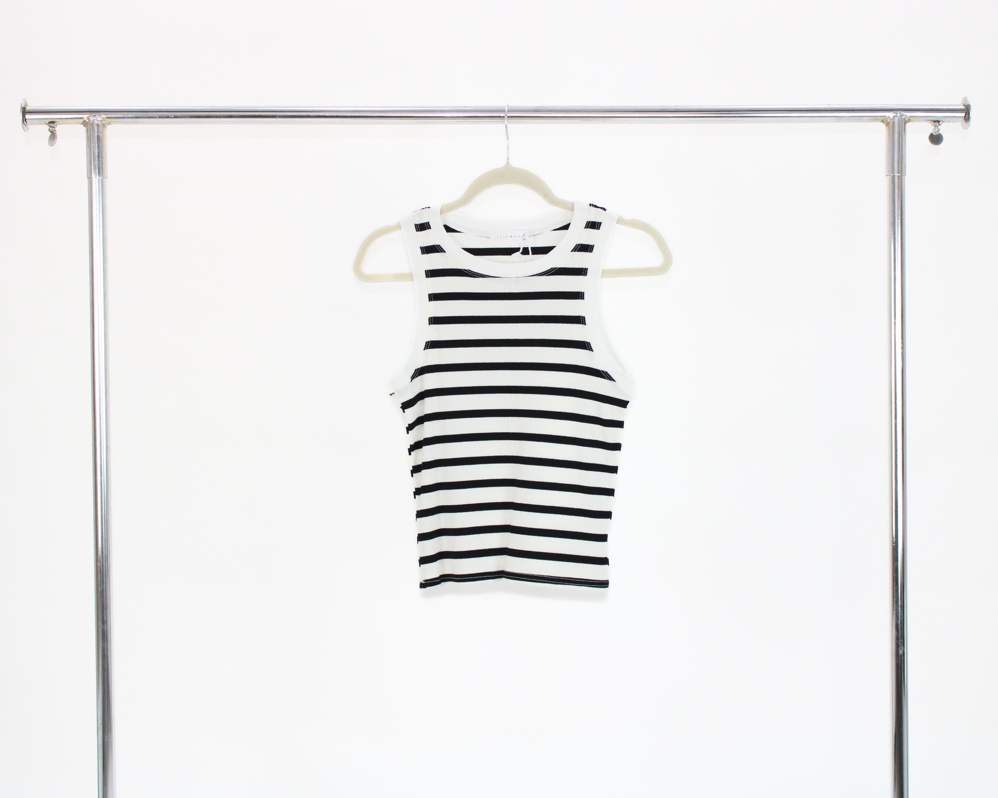 902601 Blusa básica sin mangas líneas horizontal