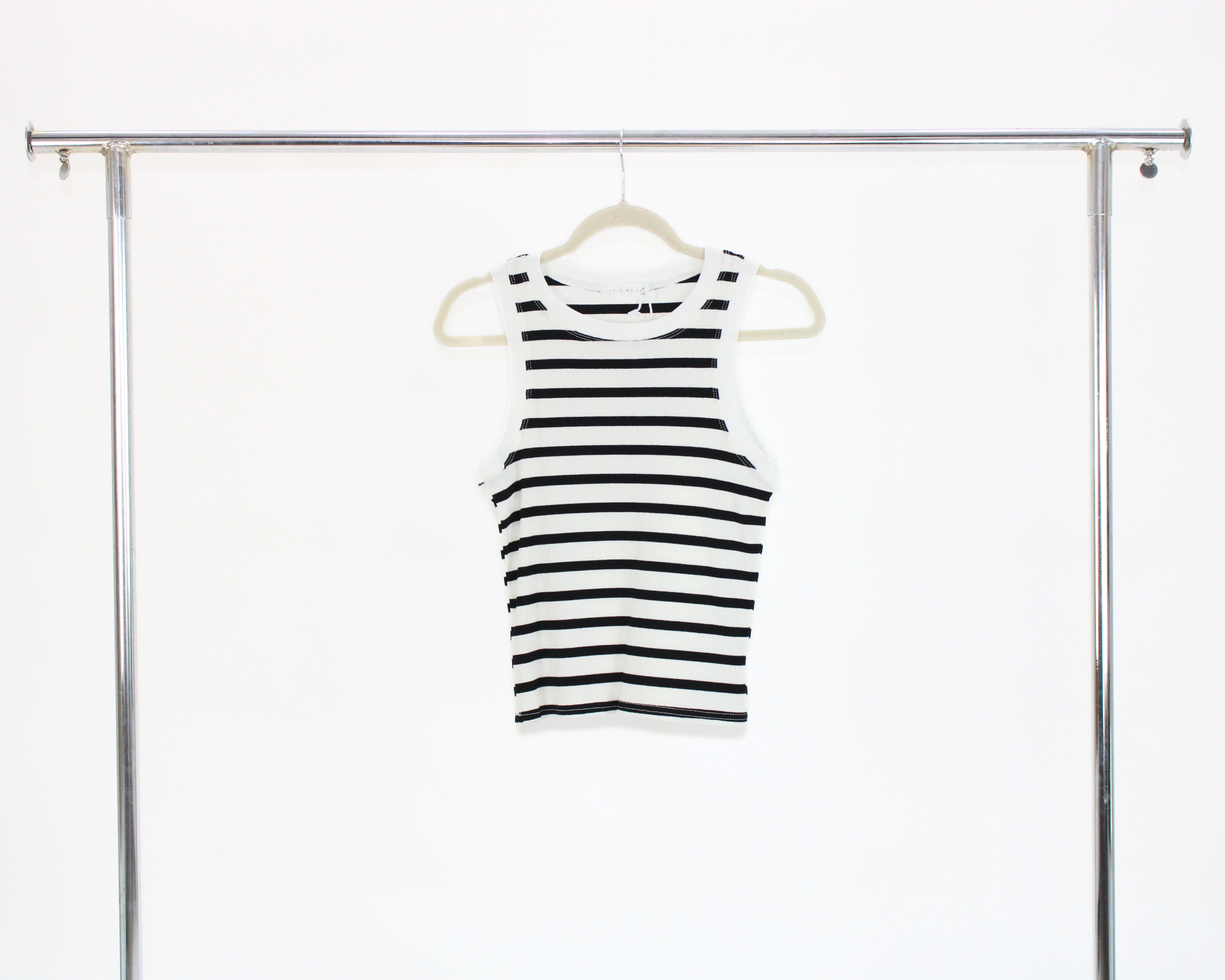 902601 Blusa básica sin mangas líneas horizontal