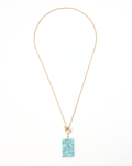 5750 Collar Doble Cadena y Piedra