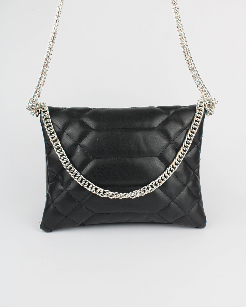 1010 Bolsa Doblez Capitonado con Asa Cadena