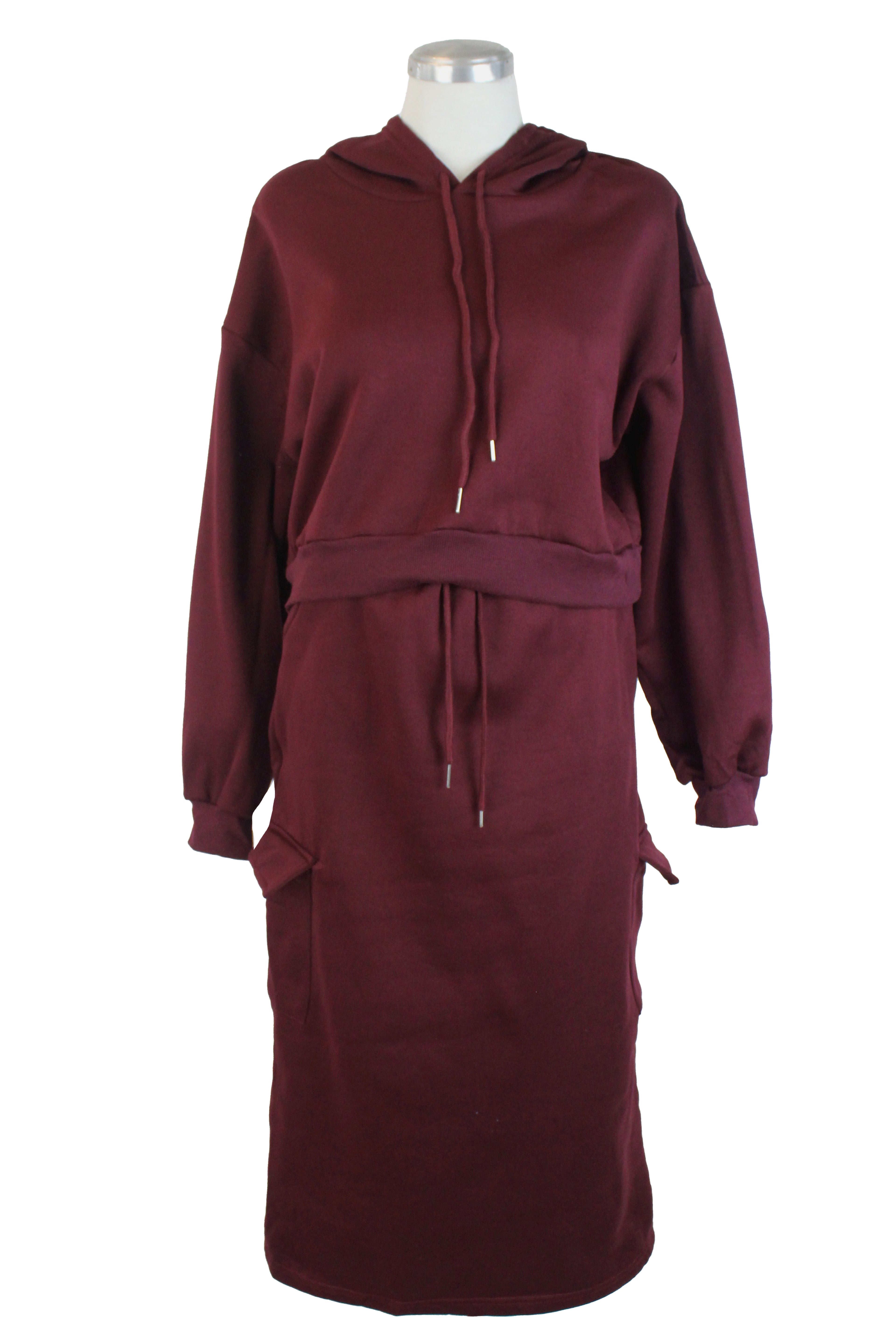 SETF25231 Conjunto Lisa con Falda y Sudadera Corta