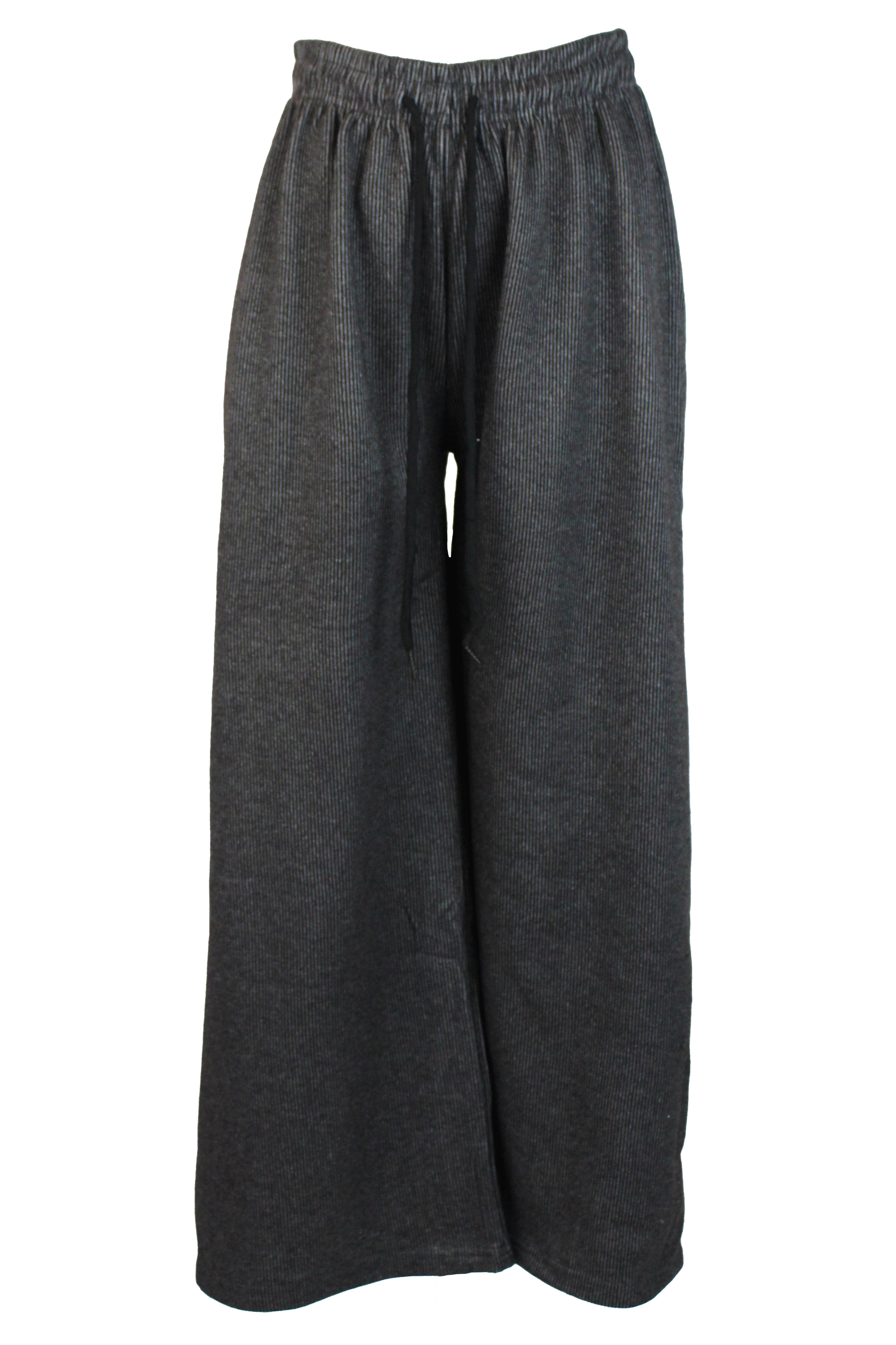 PLZT100 Pantalón Pierna Recta de Rayas con Elástico