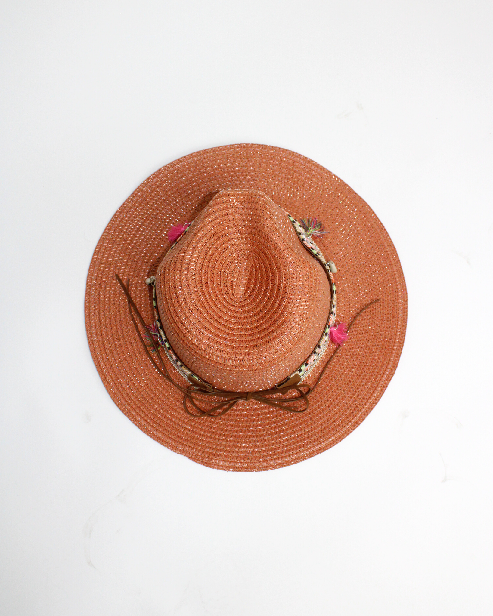 FH1187 Sombrero toquilla con motatas y conchas