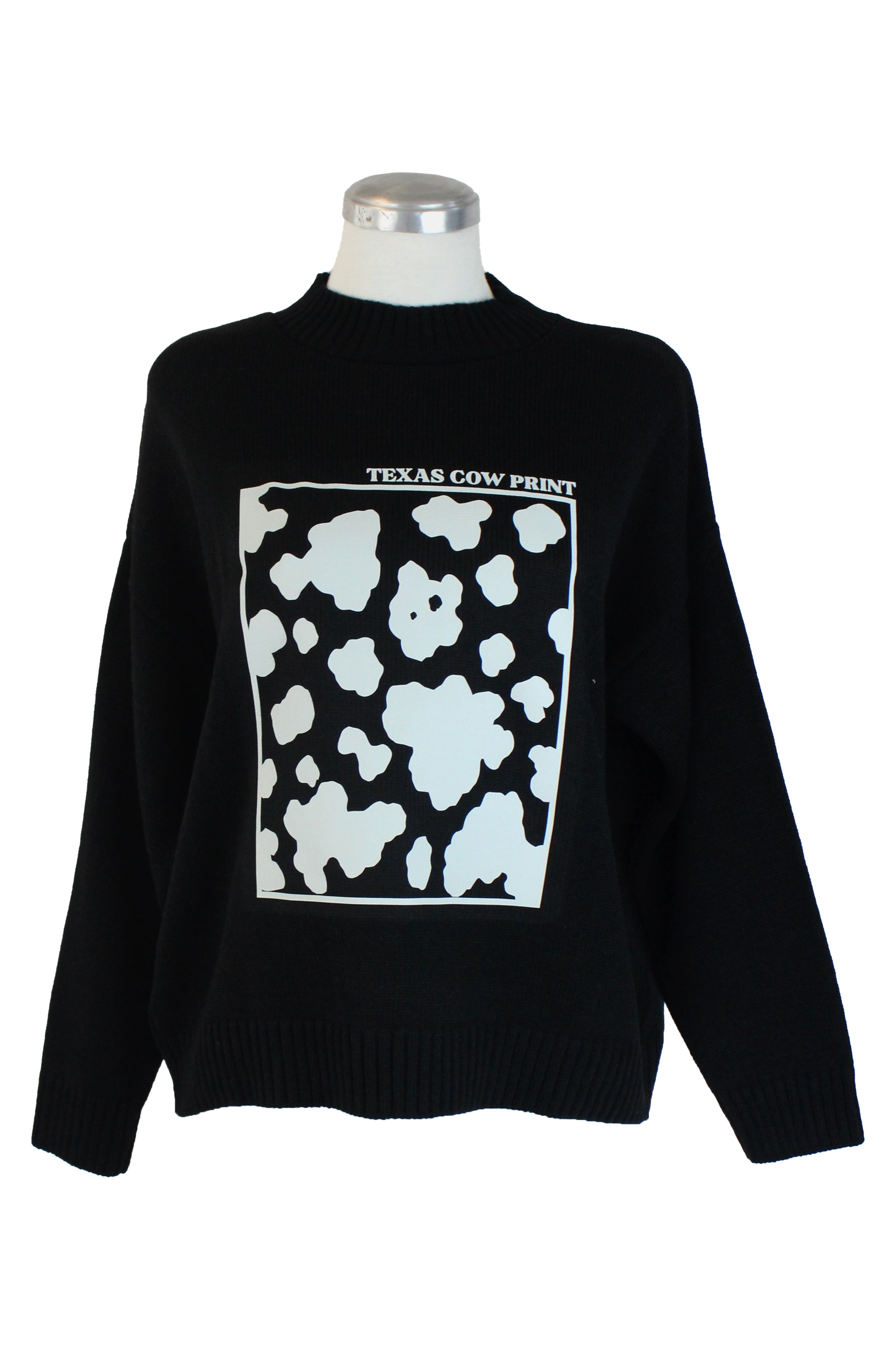 624 Suéter Manga Larga Estampado Texas Cow