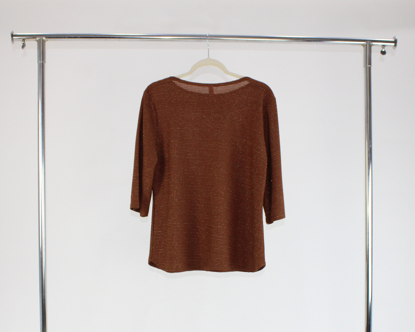 1638.1 Blusa Lineas Horizontal Brillo