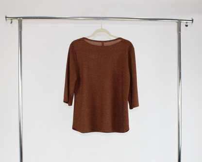 1638.1 Blusa Lineas Horizontal Brillo