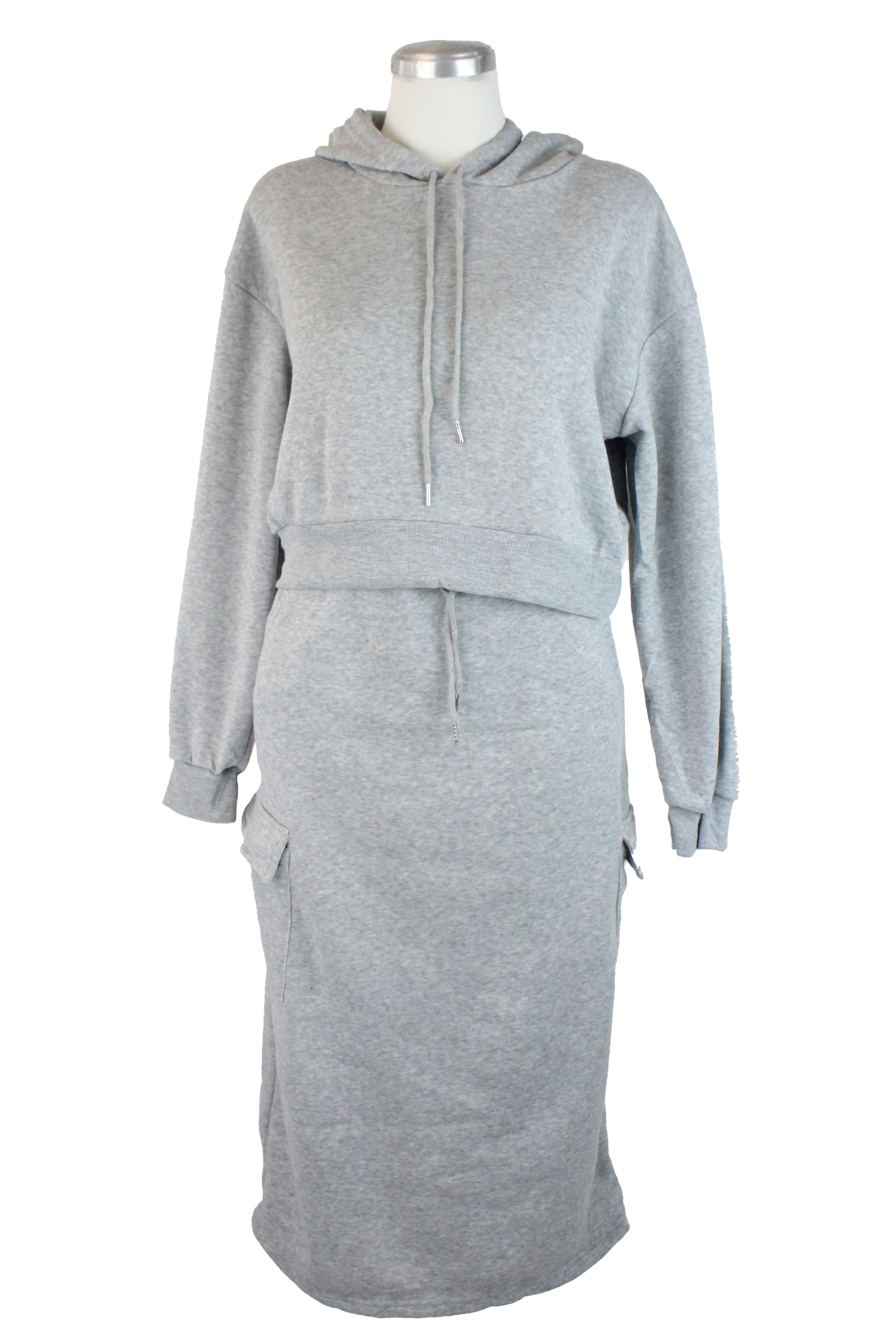 SETF25231 Conjunto Lisa con Falda y Sudadera Corta