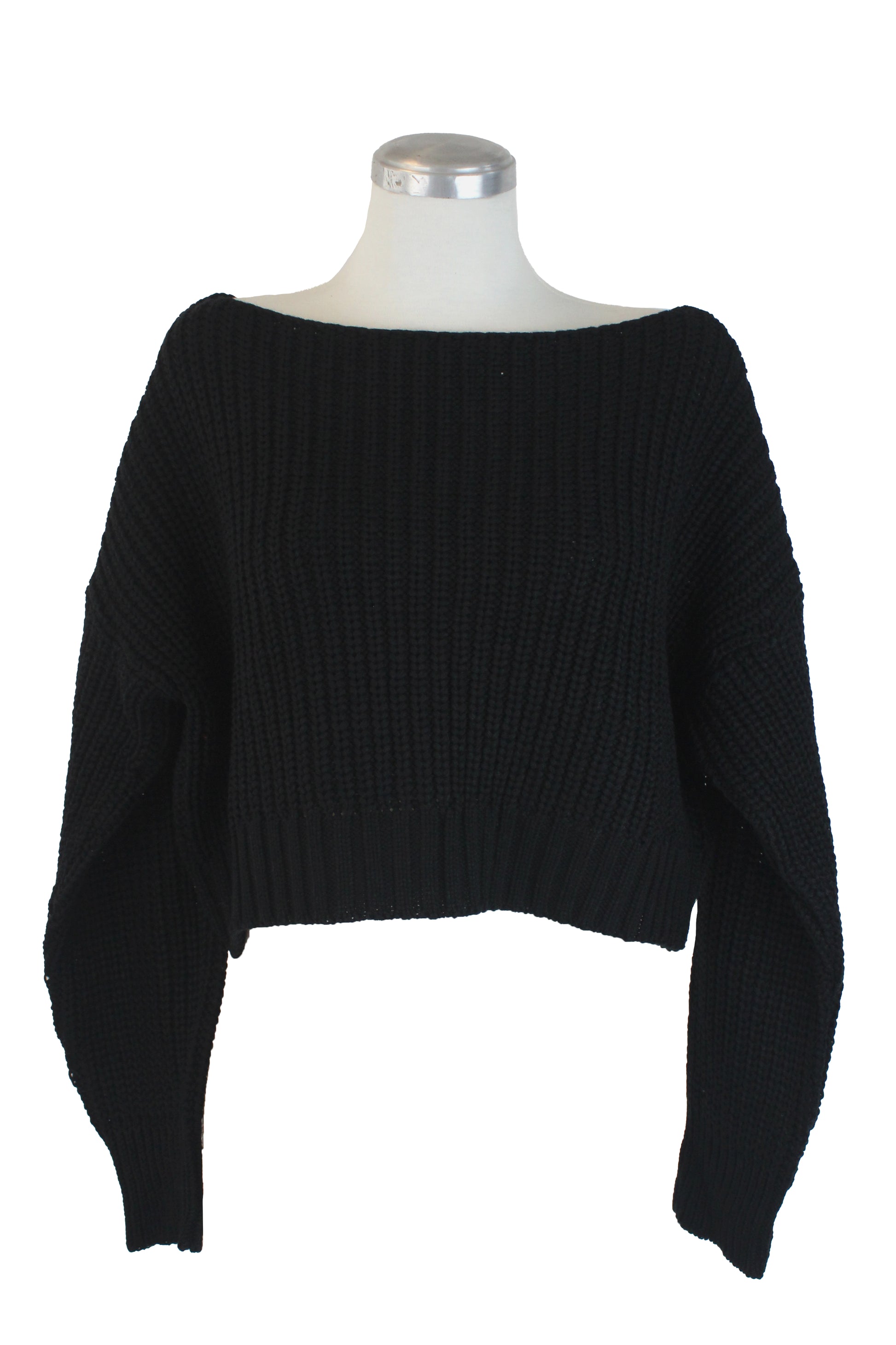 VALERIA Sueter Corto de Punto Trenzado