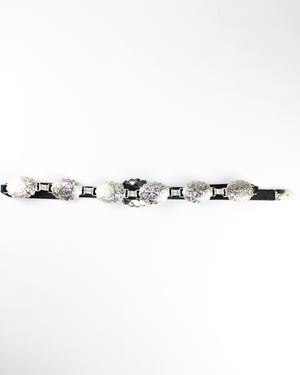 25012 Cinto 6 medallones hebilla flor