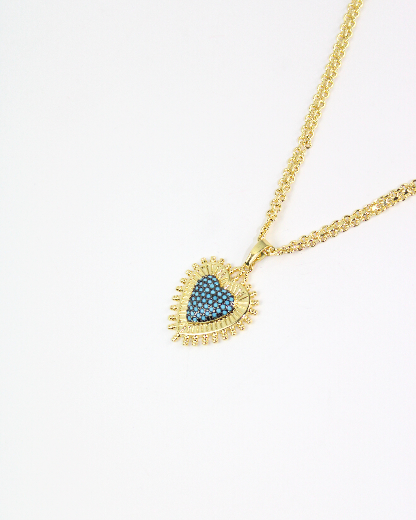 24095 Collar dije corazón centro brillo