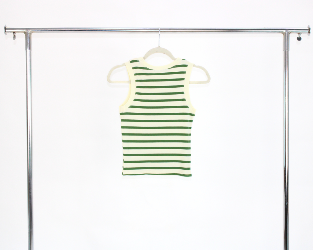 902601 Blusa básica sin mangas líneas horizontal