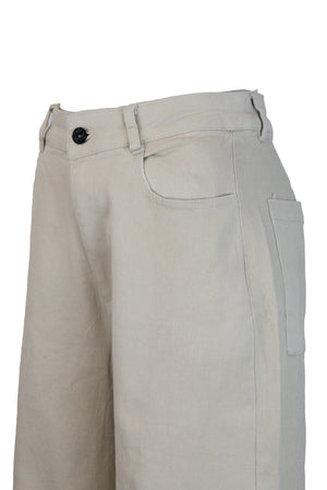 LM1100 Pantalón Pierna Ancha Bordado Inferior
