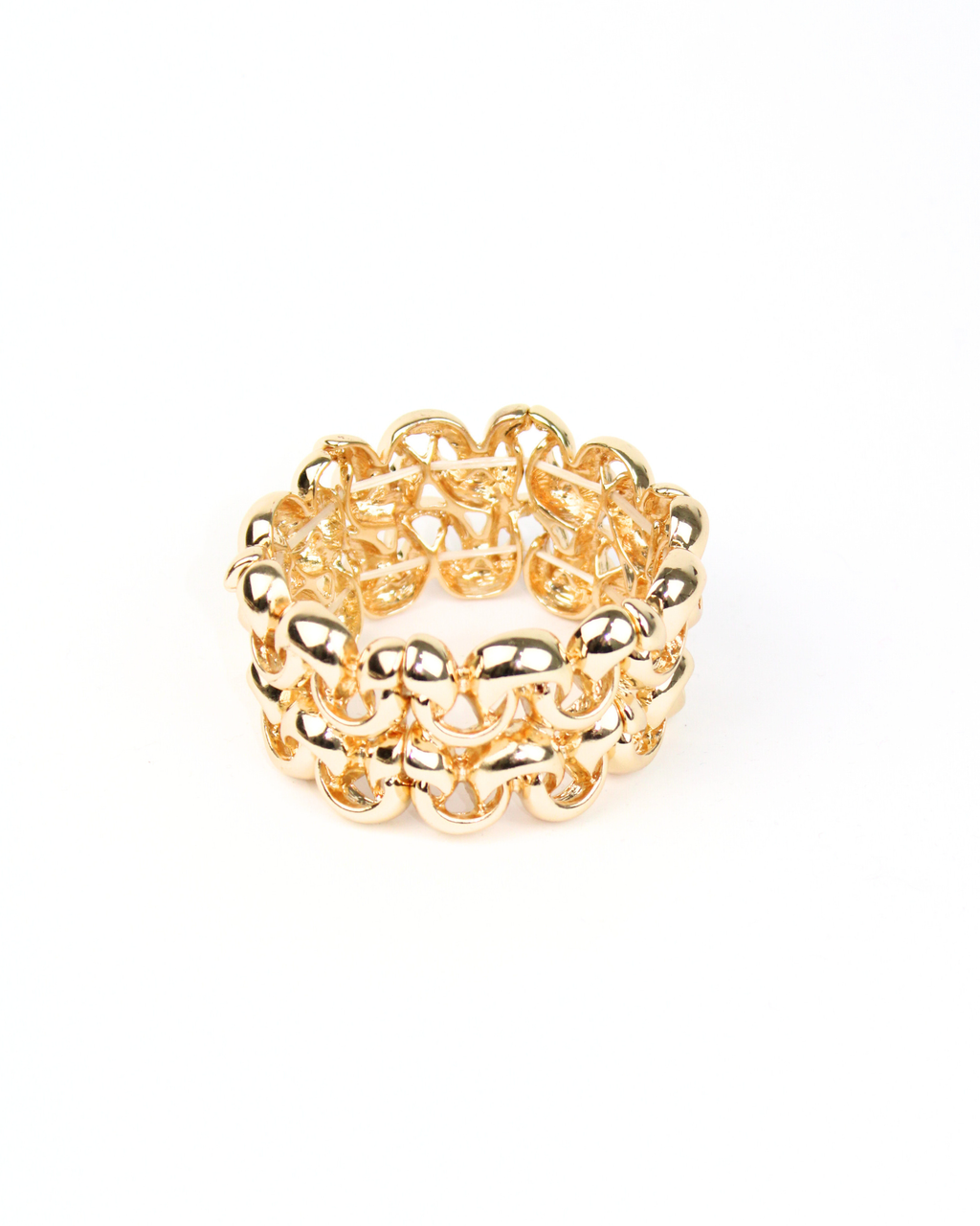 250130 PULSERA METALICA CADENA DOBLE