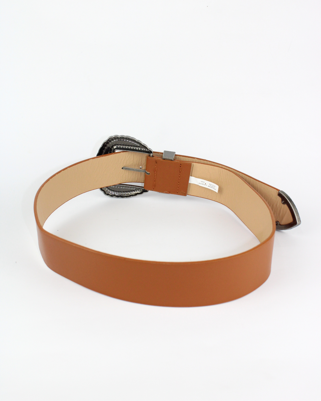 1406 Cinturón hebilla cuadrada grabada