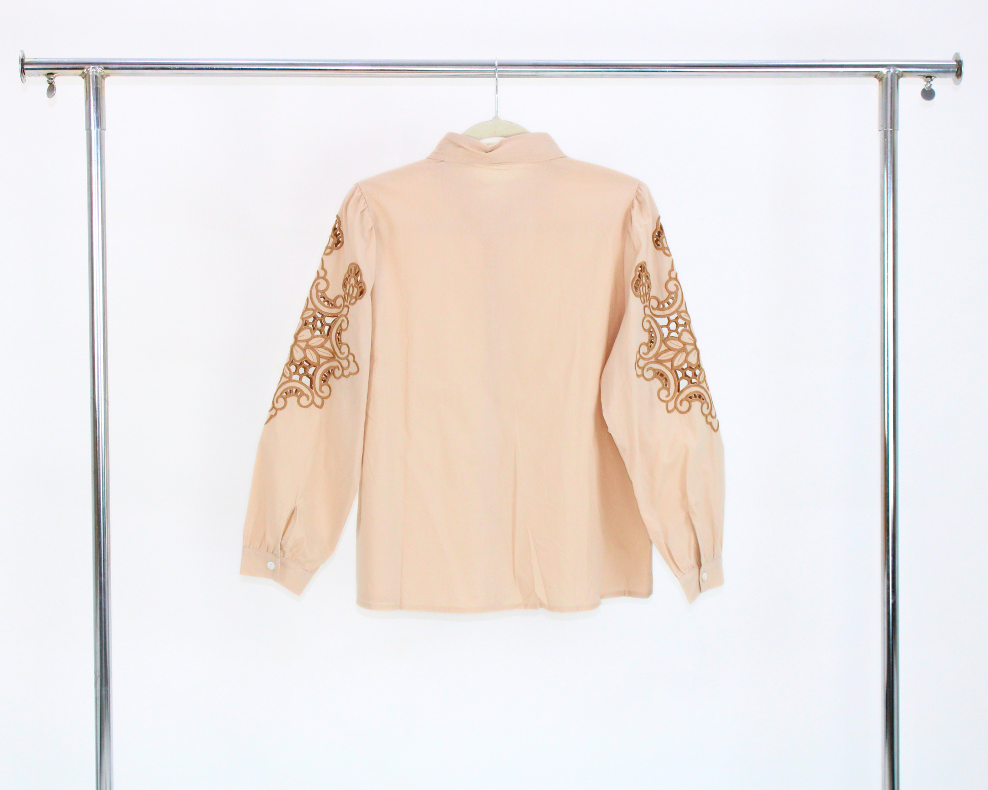 72269 Camisa tipo manta manga bordada