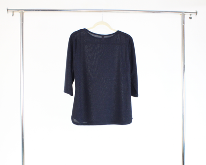 1638.1 Blusa Lineas Horizontal Brillo