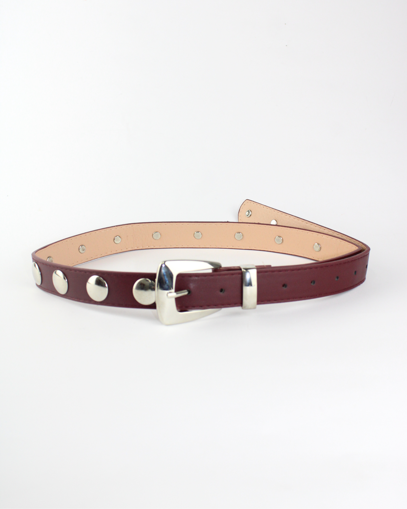 27023 Cinto mega estoperoles hebilla cuadrada