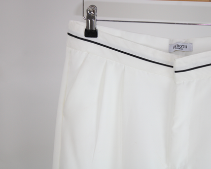 JB2348 Pantalon de Vestir Pretina Blanco Raya Negra