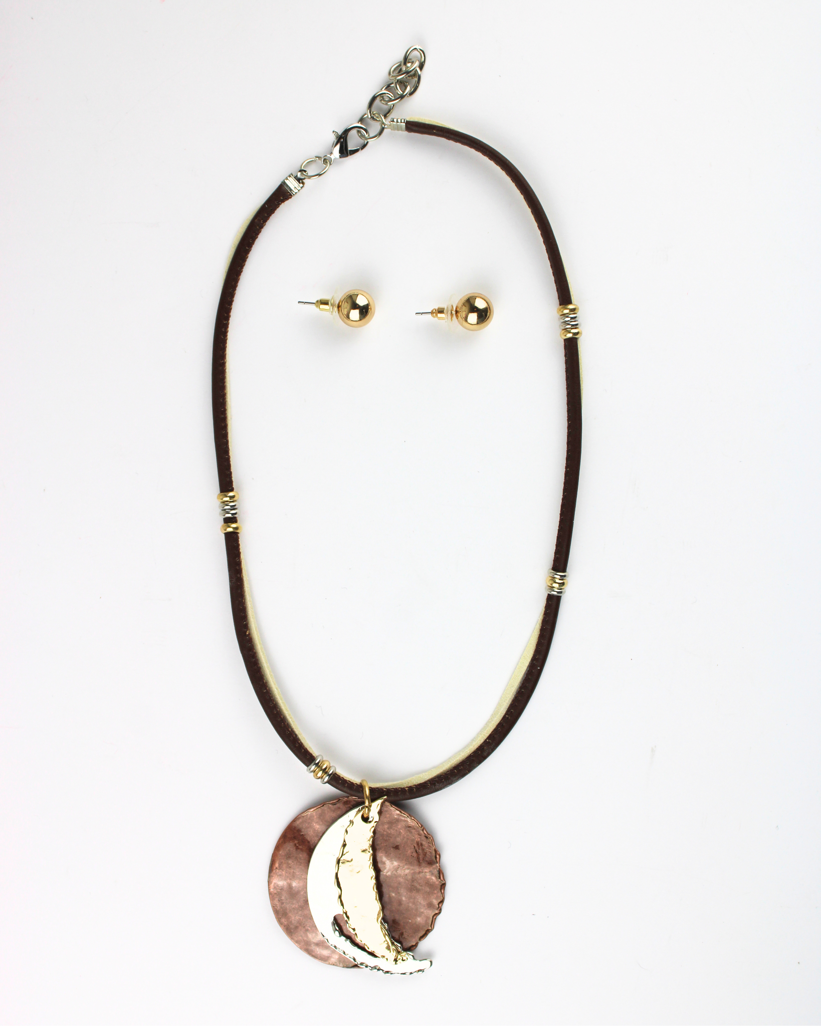 25024 Collar dije 2 medias lunas