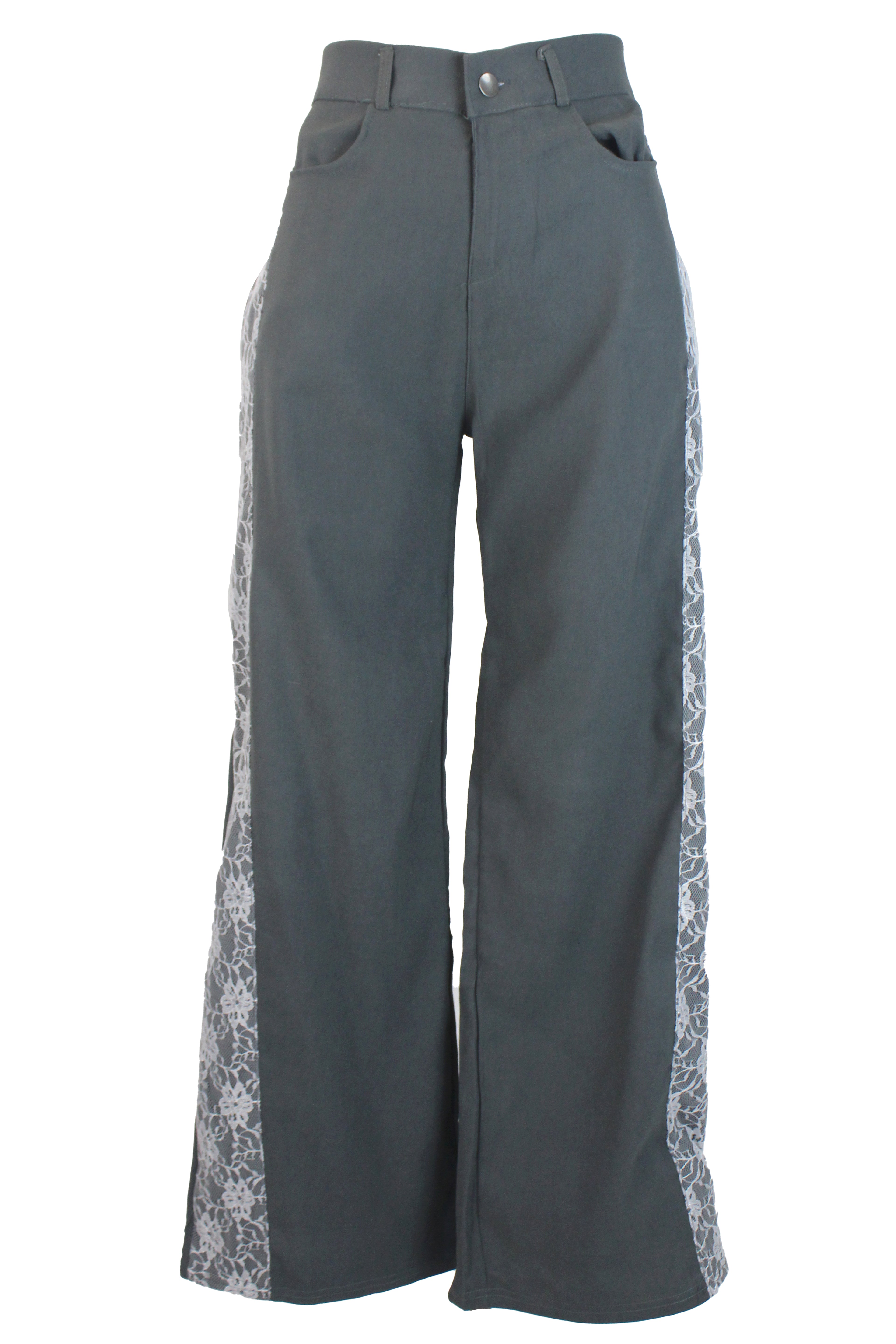 AMN-24309 Pantalón con Pretina Bordado Lateral