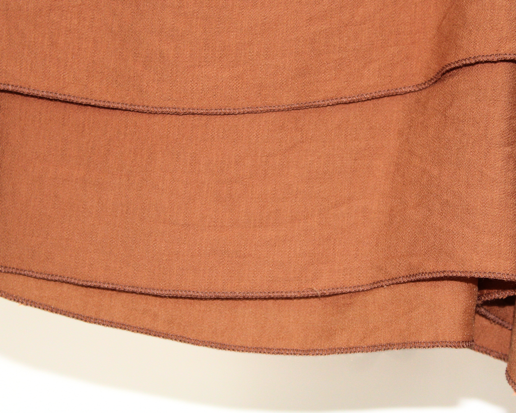 1064DLSJ Conjunto Pantalon y Blusa Doble Caida Sin Manga