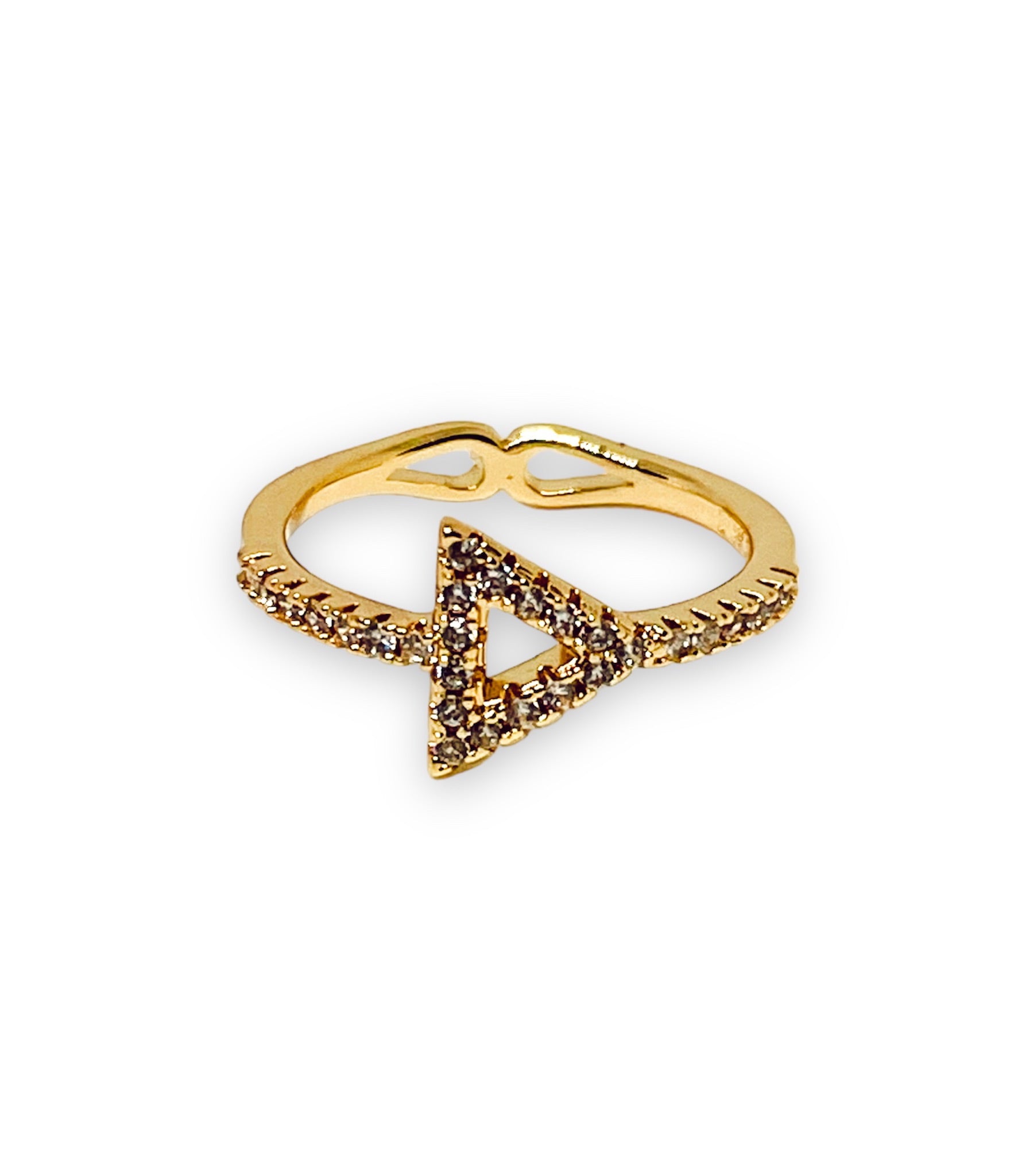 Anillo Triangulo Brillos 32874