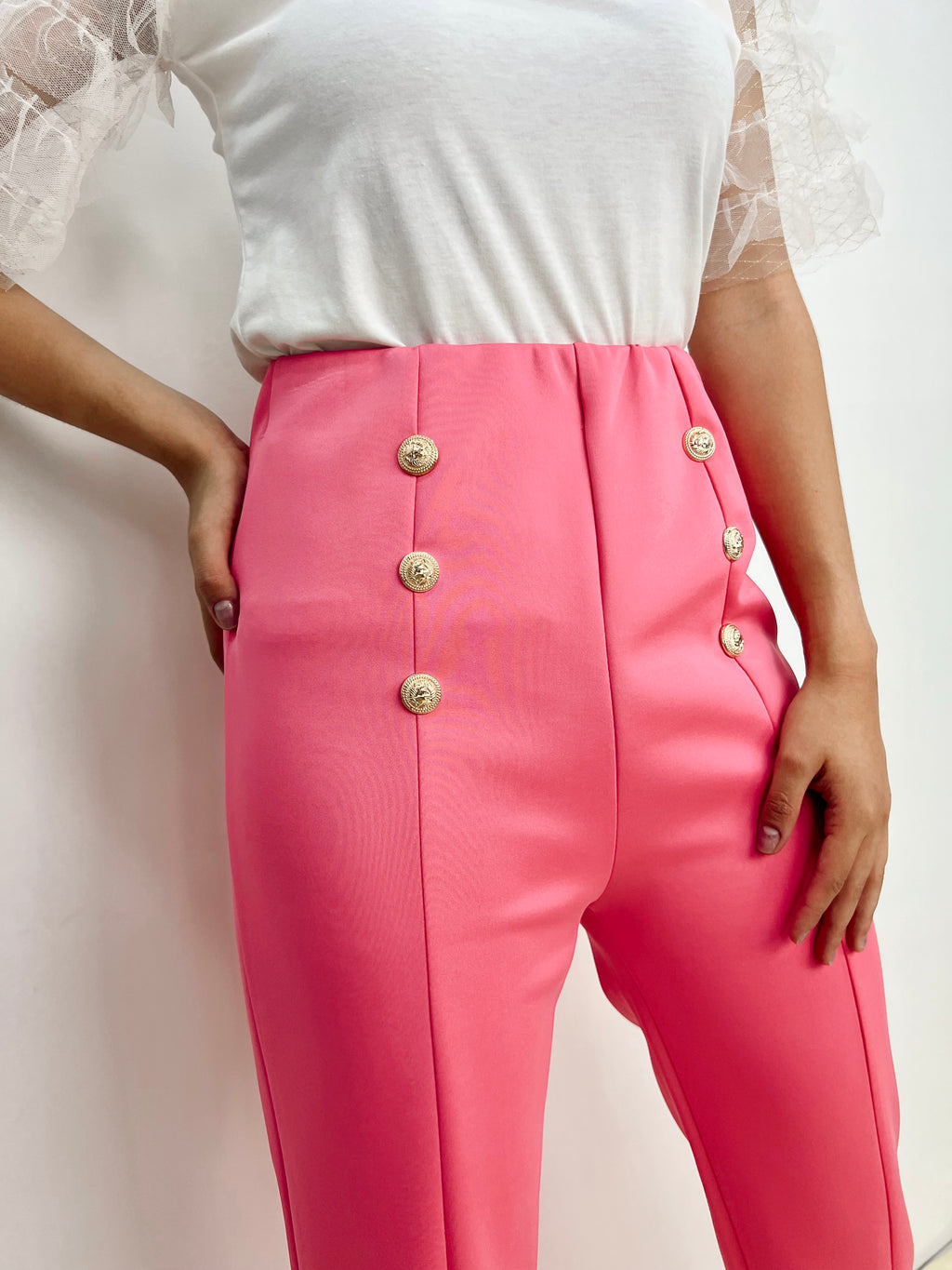 Pantalon  Botones y Pierna Abierta MSY061