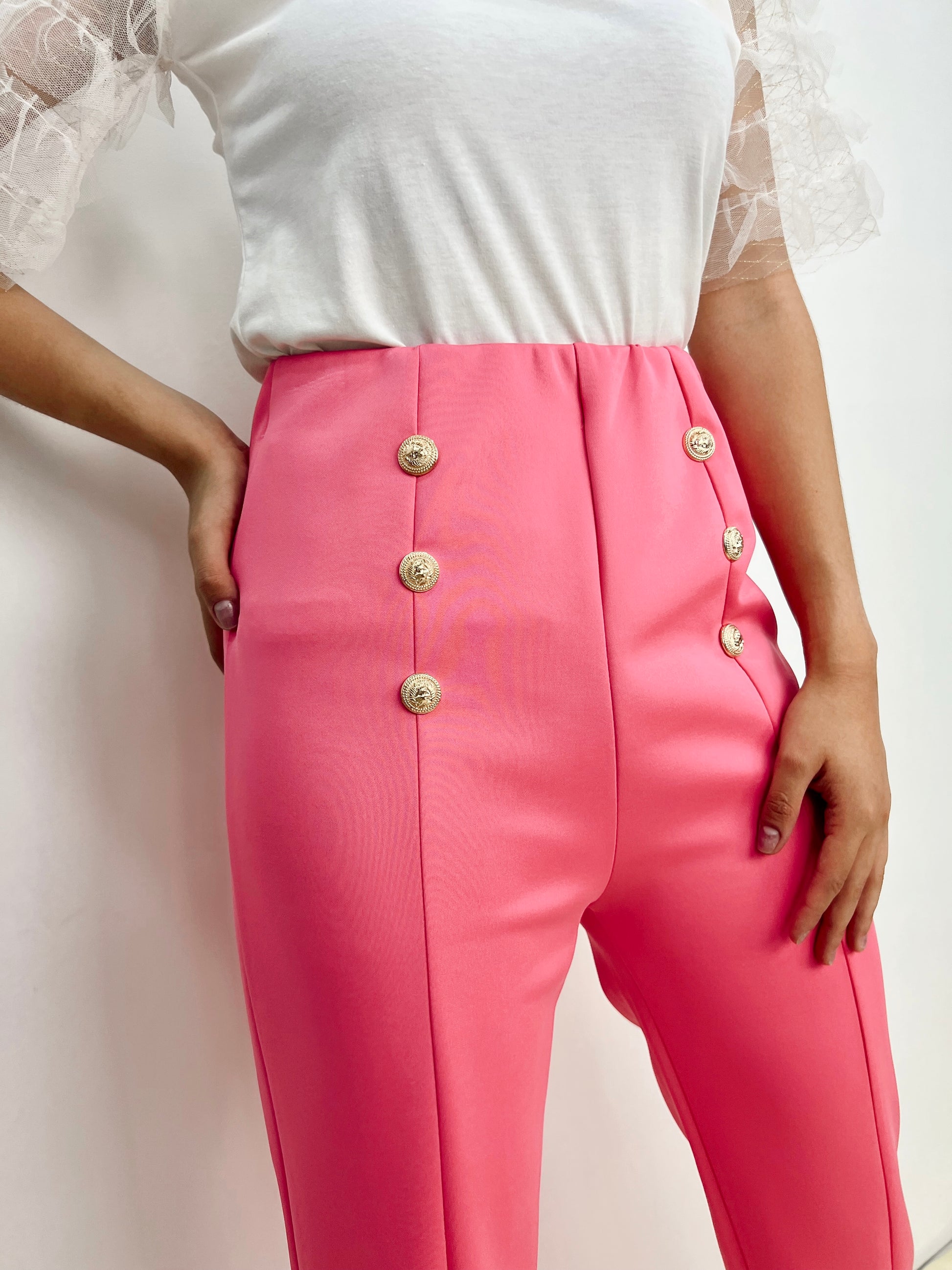 Pantalon  Botones y Pierna Abierta MSY061